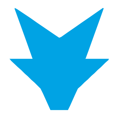 Robot Face Arrow Logo #00a3e4