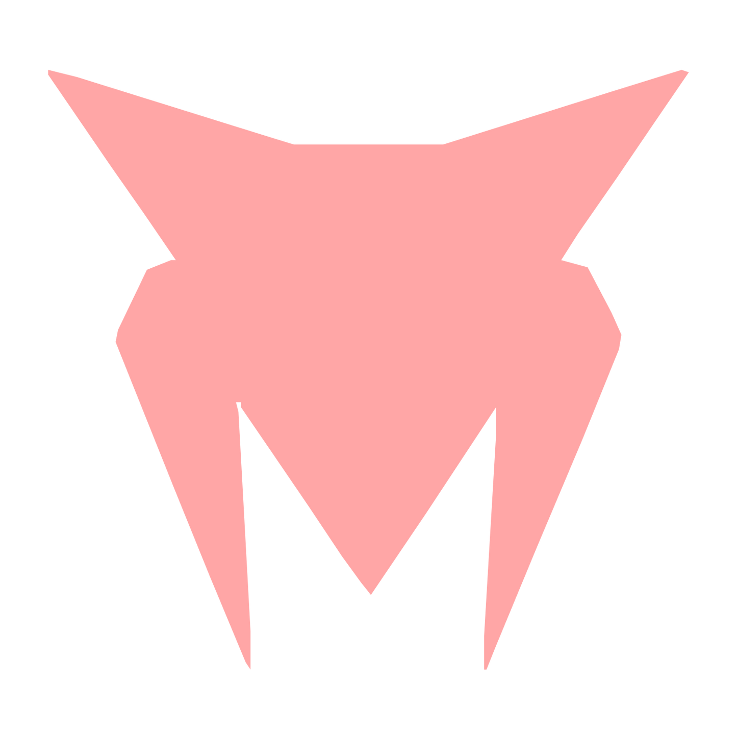 Industrial Robot Face Logo #ffa6a6
