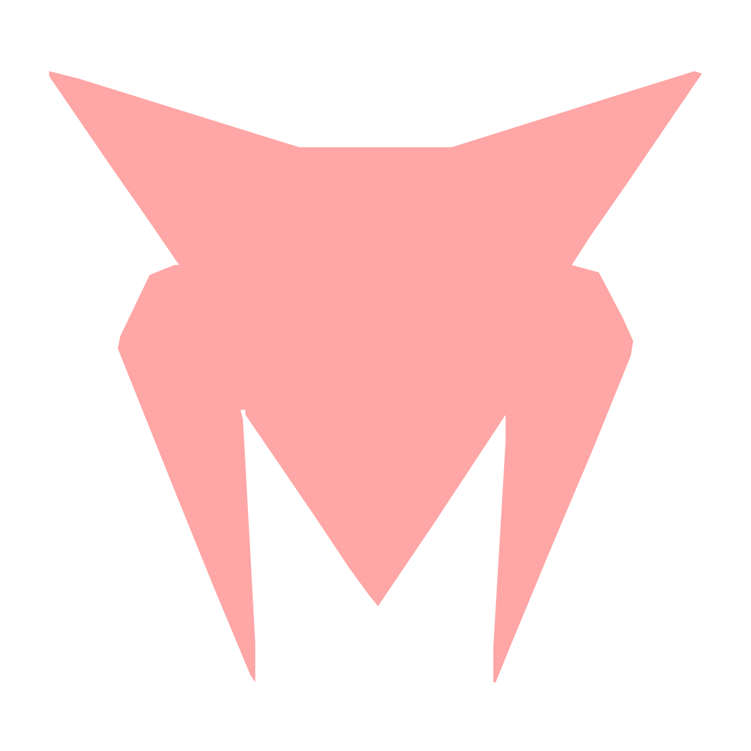 Industrial Robot Face Logo #ffa6a6