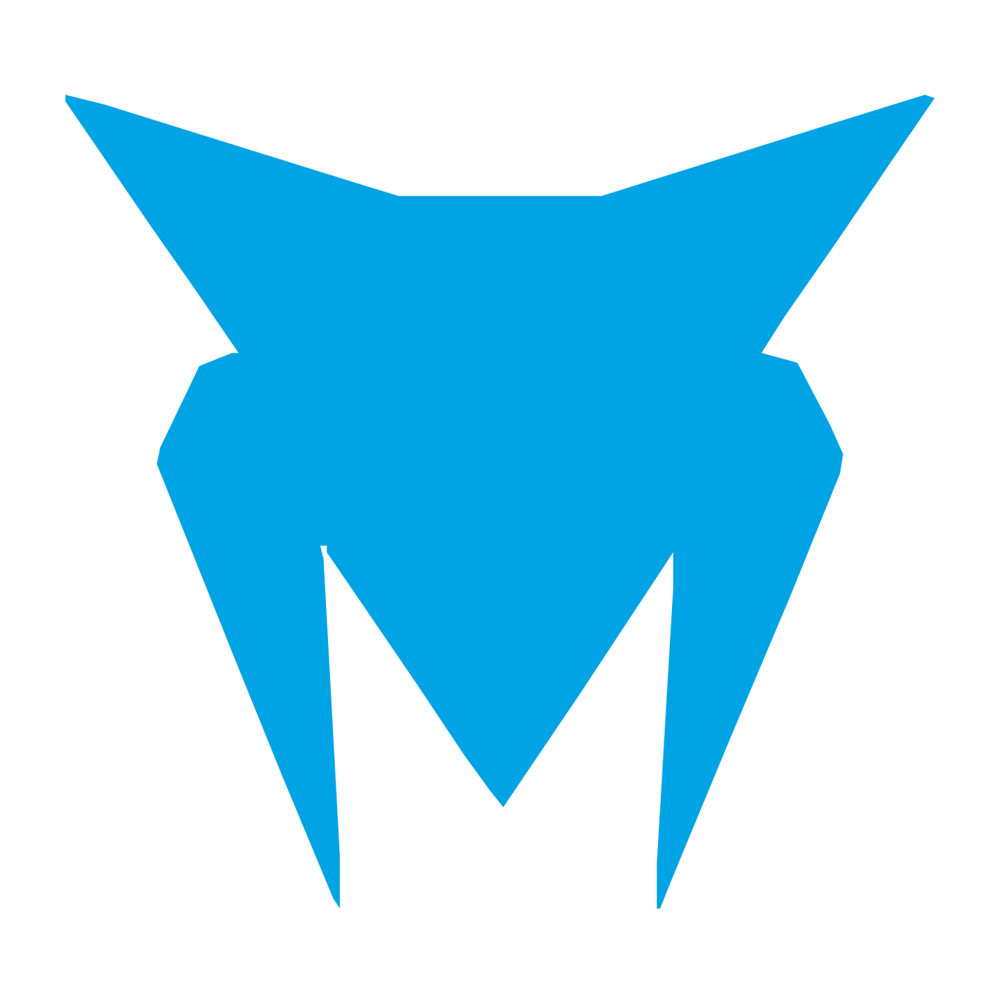 Industrial Robot Face Logo #00a3e4