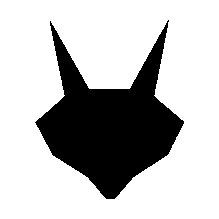 Geometric Fox Robot Logo
