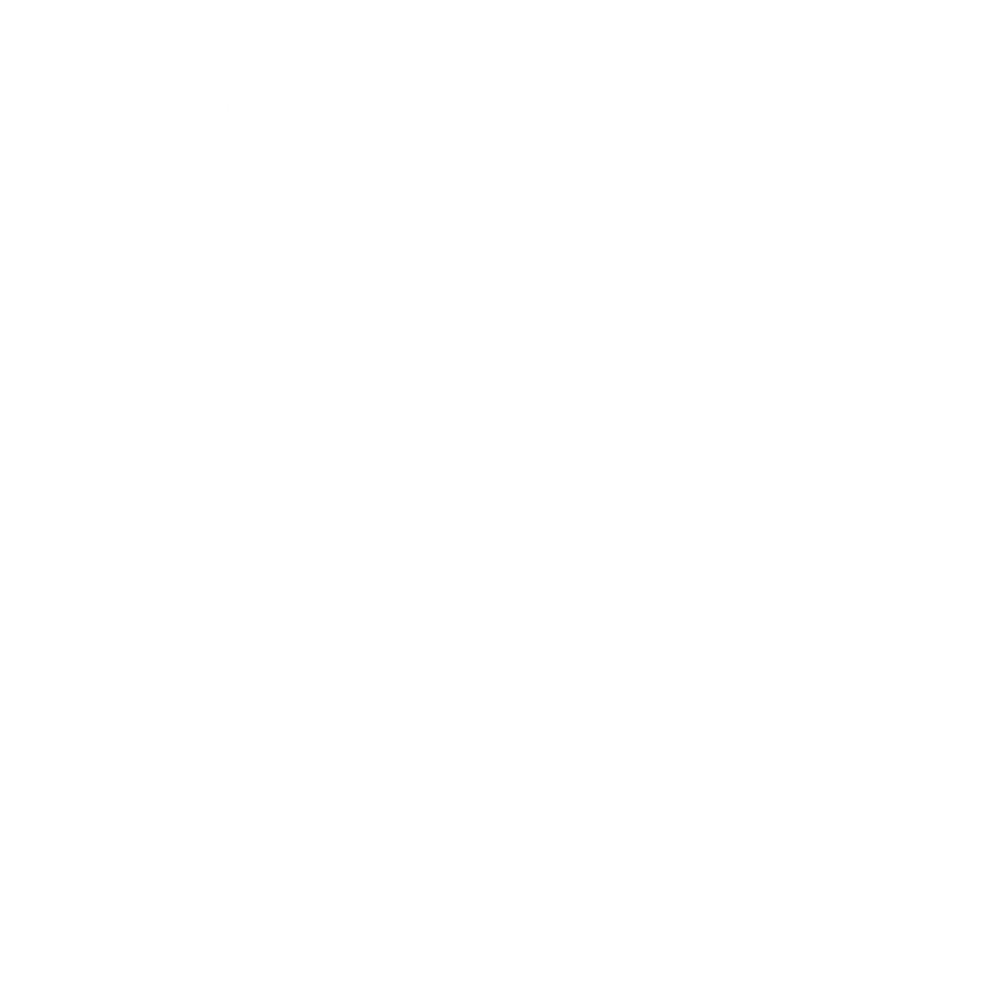 Geometric Fox Robot Logo #ffffff