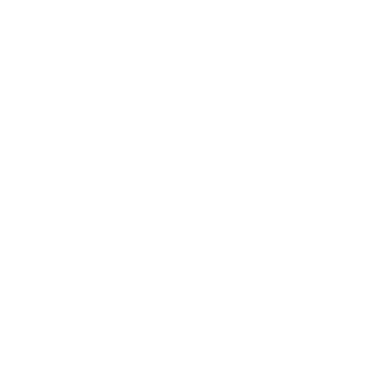 Geometric Fox Robot Logo #ffffff