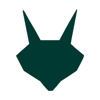 Geometric Fox Robot Logo #003932