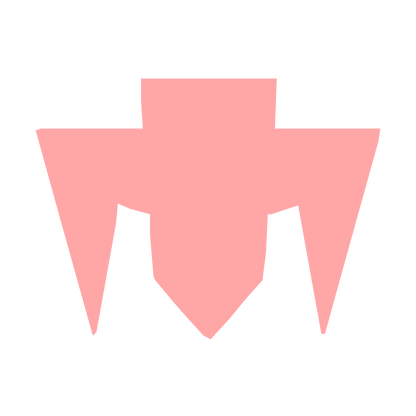 Industrial Robot Head Logo #ffa6a6