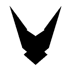 Robot Emblem V Shape Logo
