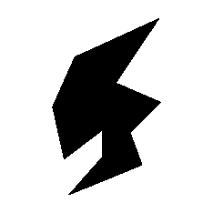 Lightning Bolt Robot Logo
