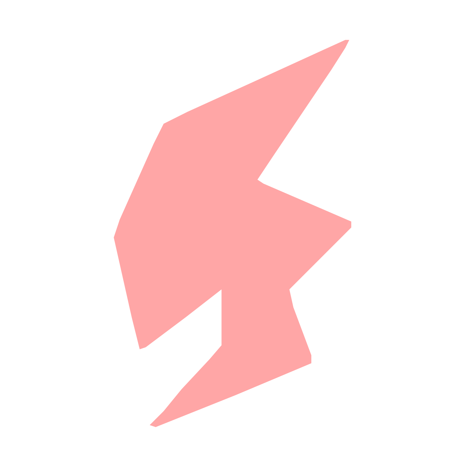 Lightning Bolt Robot Logo #ffa6a6