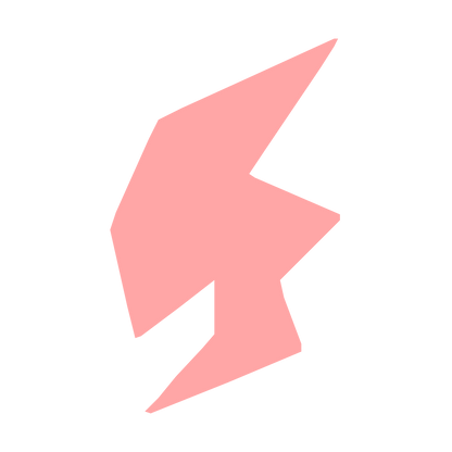 Lightning Bolt Robot Logo #ffa6a6