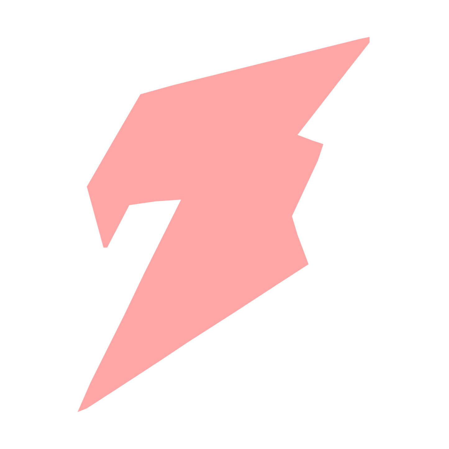 Robot Lightning Bolt Logo #ffa6a6