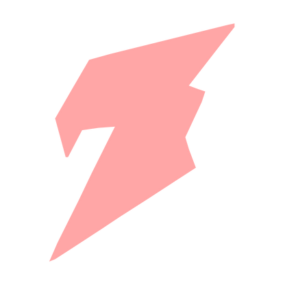 Robot Lightning Bolt Logo #ffa6a6