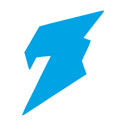 Robot Lightning Bolt Logo #00a3e4