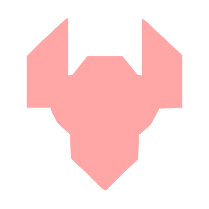 Industrial Robot Head Logo #ffa6a6