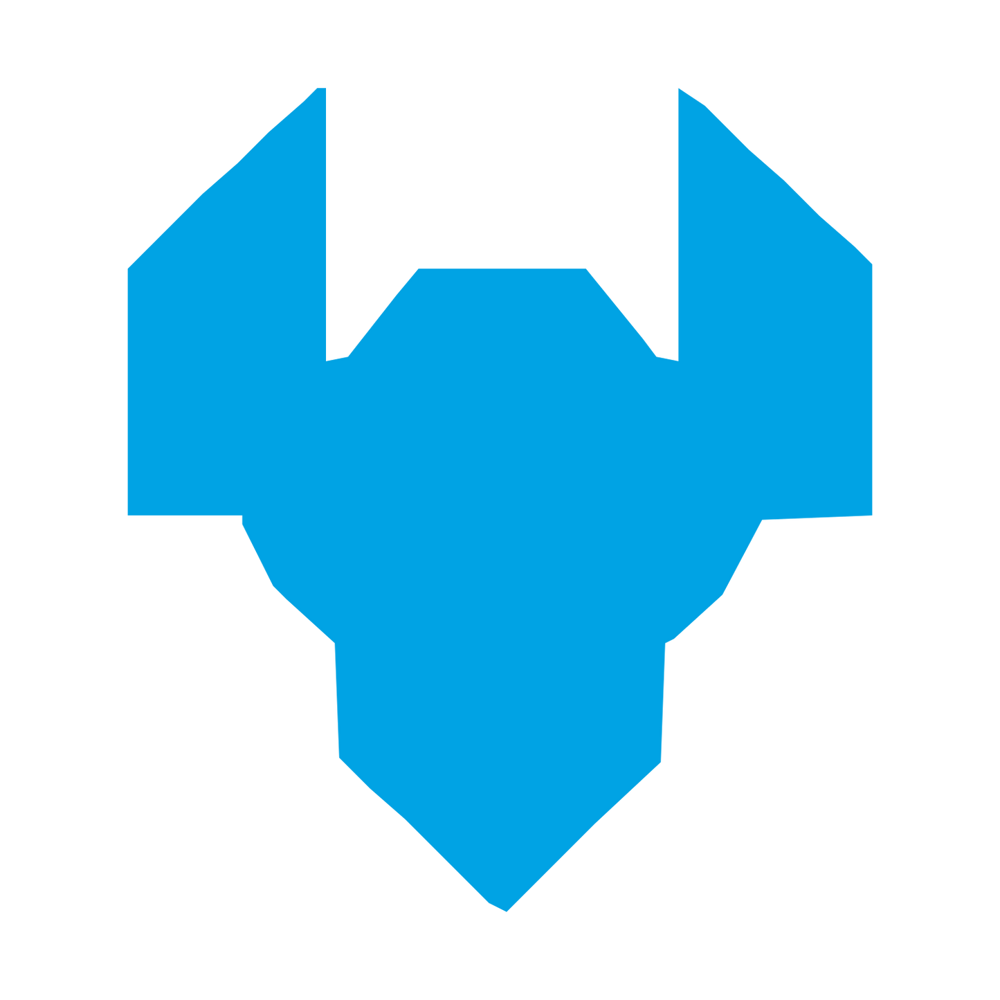 Industrial Robot Head Logo #00a3e4