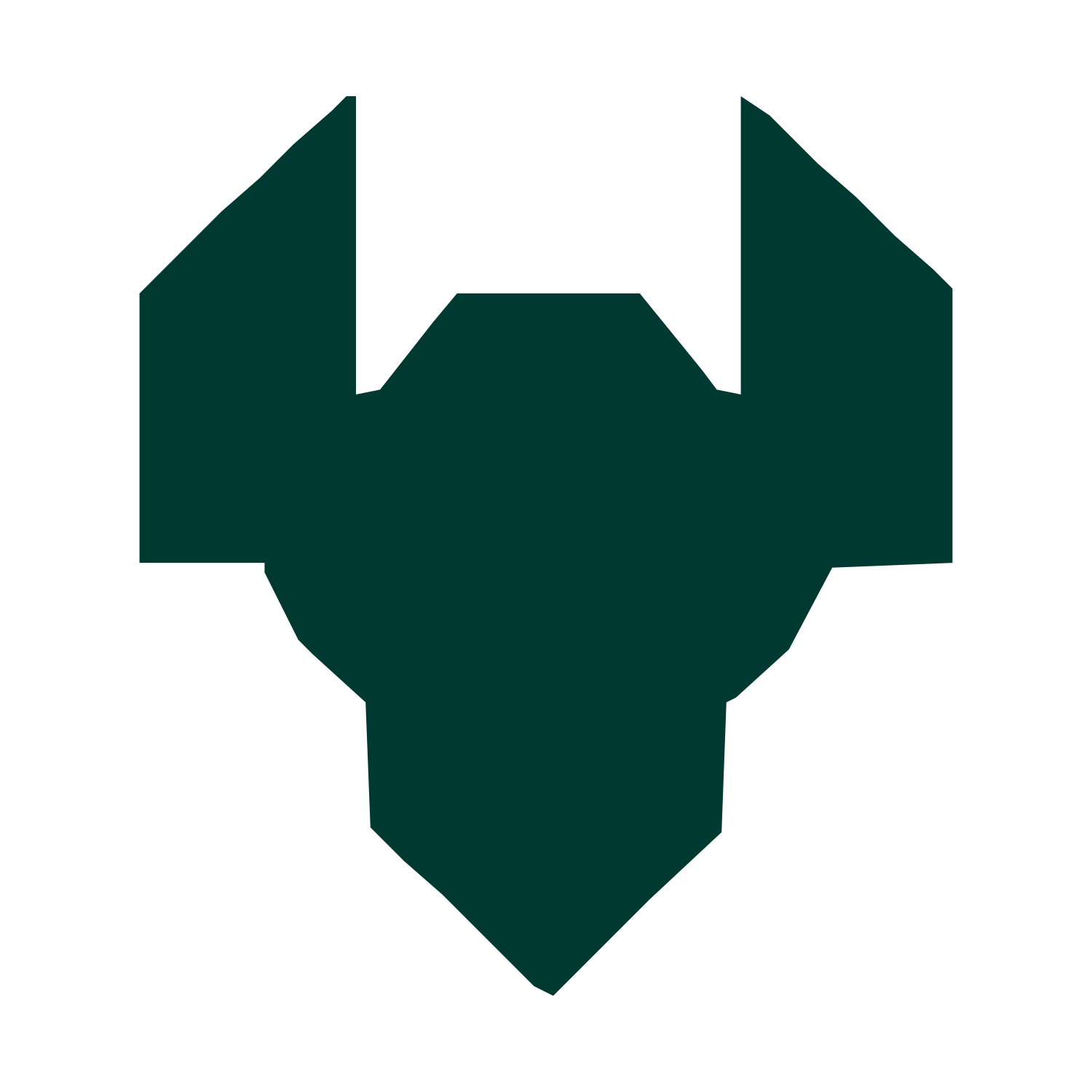 Industrial Robot Head Logo #003932