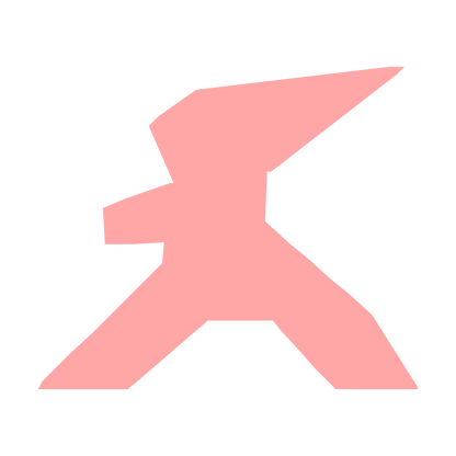 Industrial Robot Figure Logo #ffa6a6