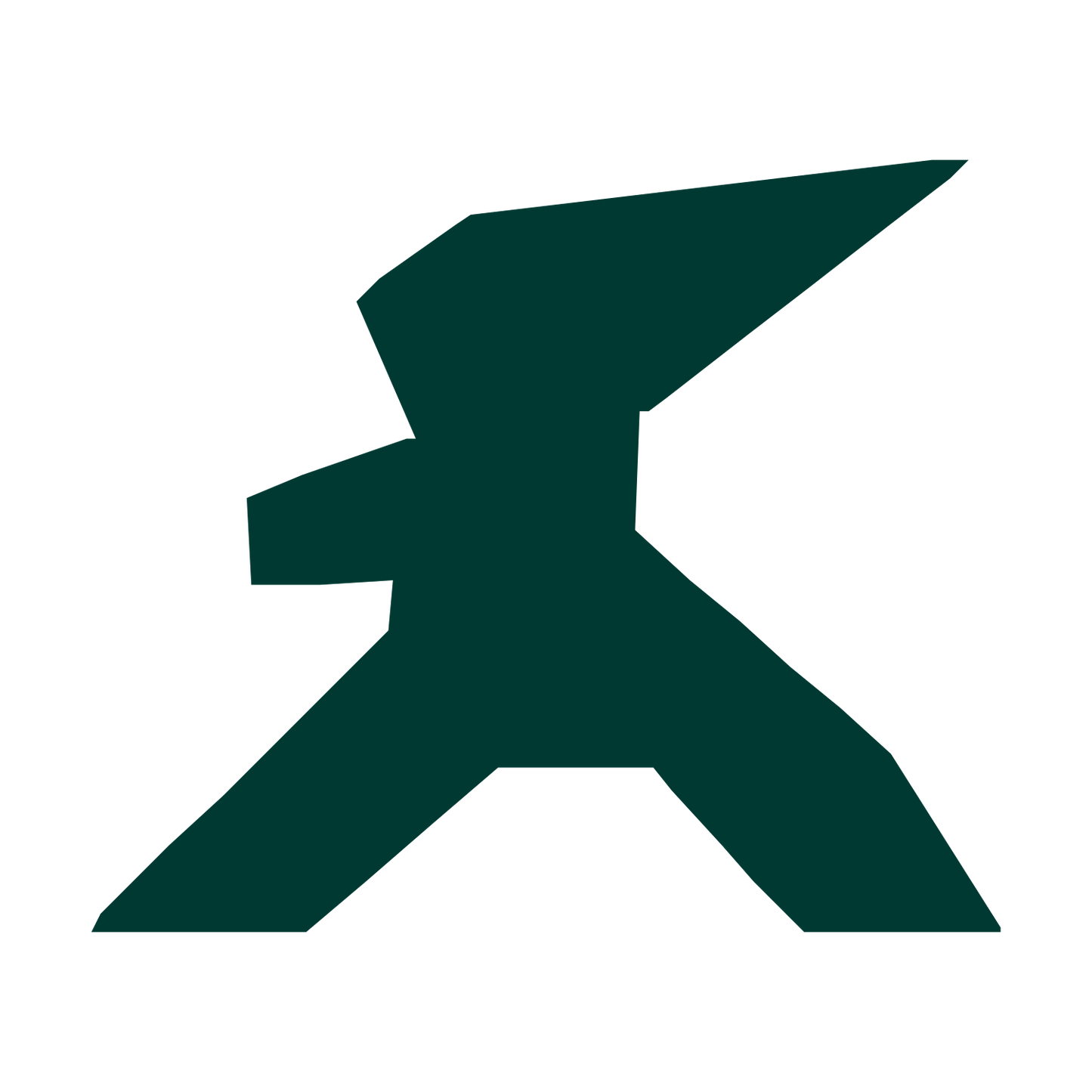 Industrial Robot Figure Logo #003932