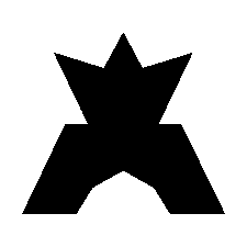 Robot Crown Letter A Logo