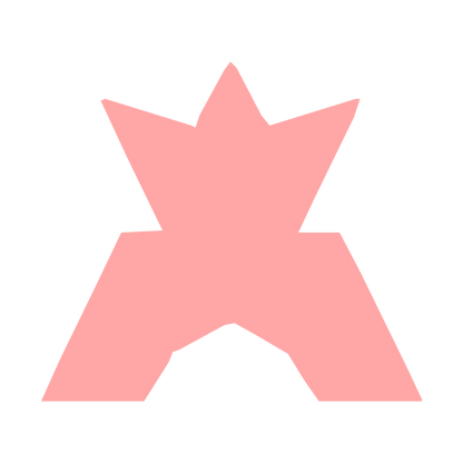 Robot Crown Letter A Logo #ffa6a6