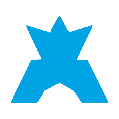 Robot Crown Letter A Logo #00a3e4