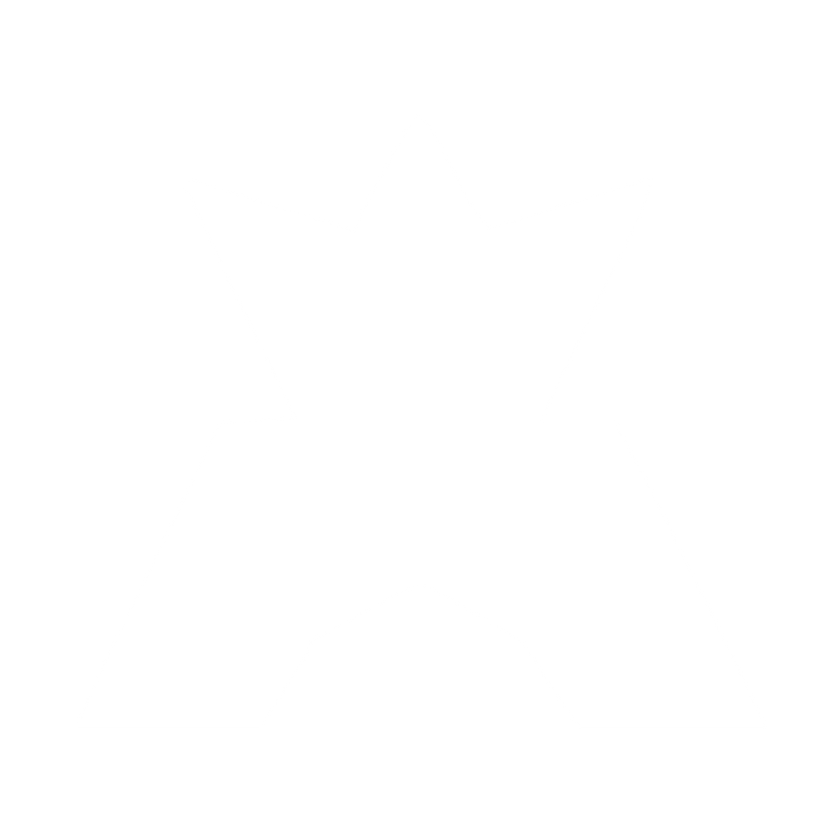 Robot Crown Letter A Logo #ffffff