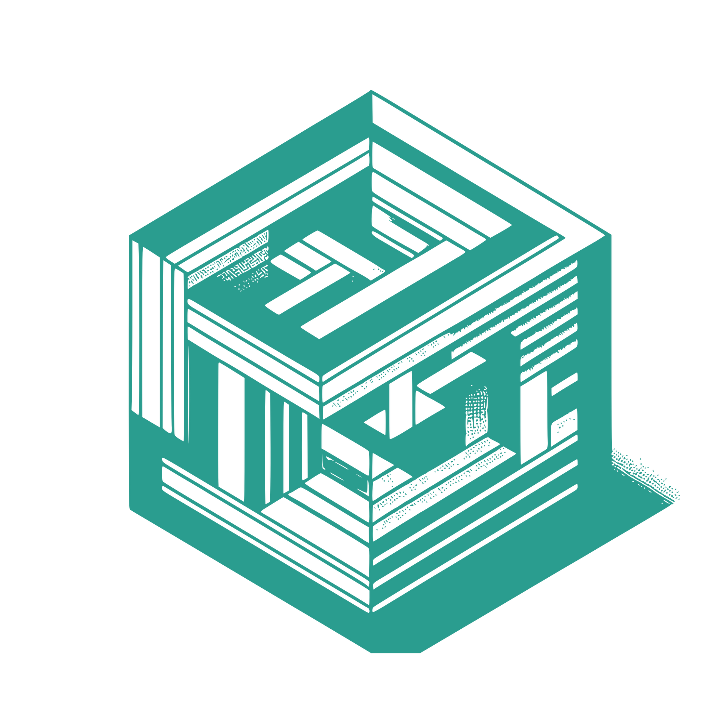 Complex Cube Logo #2A9D8F