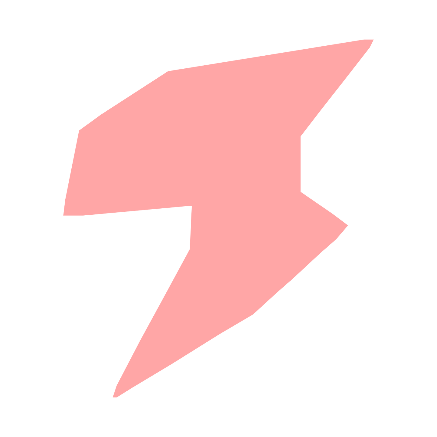 Lightning Bolt Robot Logo #ffa6a6