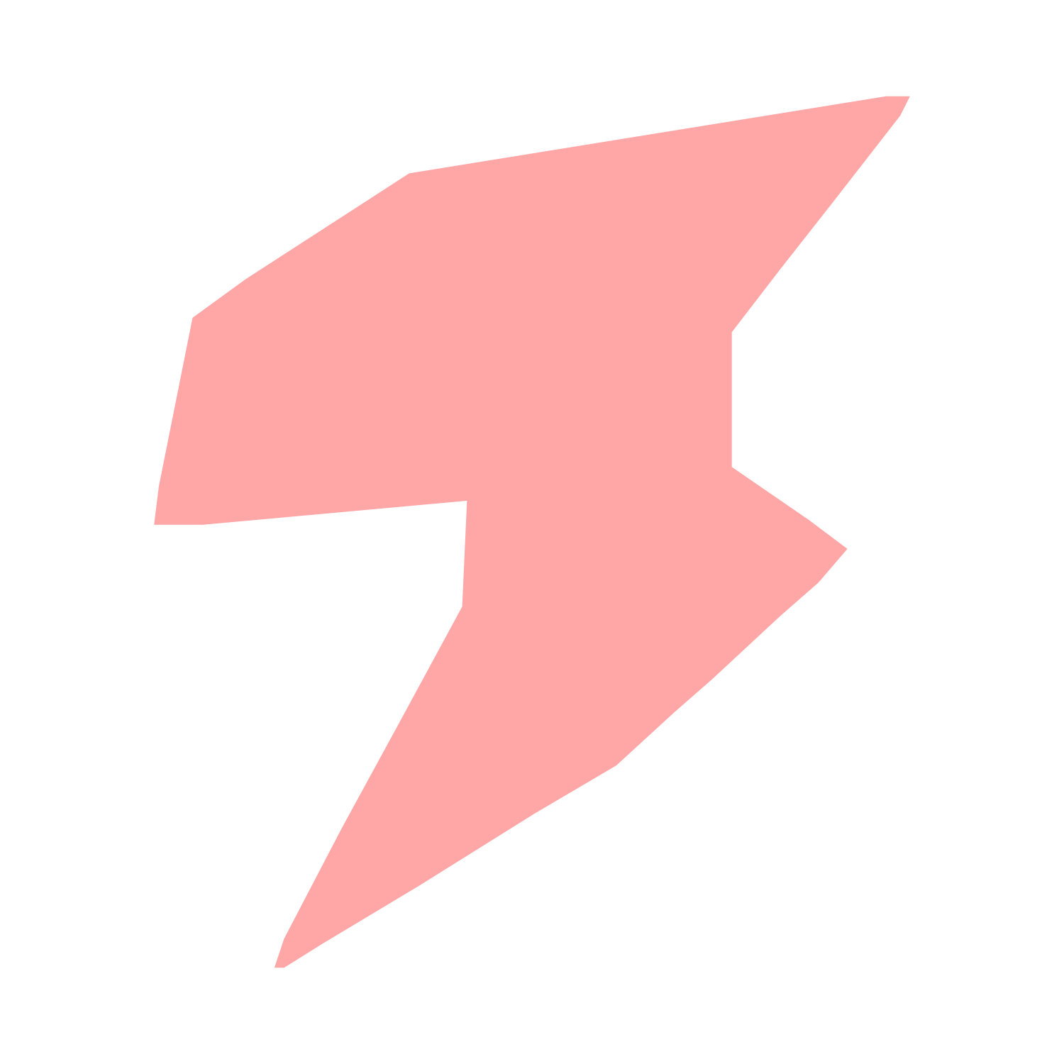 Lightning Bolt Robot Logo #ffa6a6