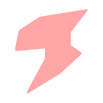 Lightning Bolt Robot Logo #ffa6a6