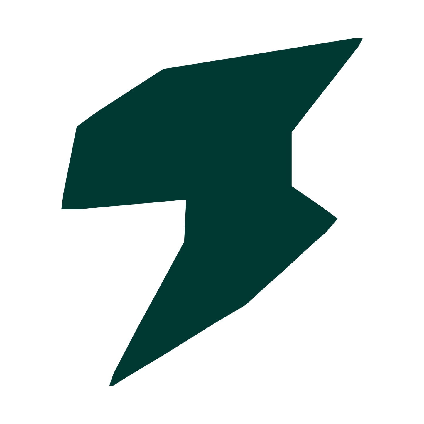 Lightning Bolt Robot Logo #003932