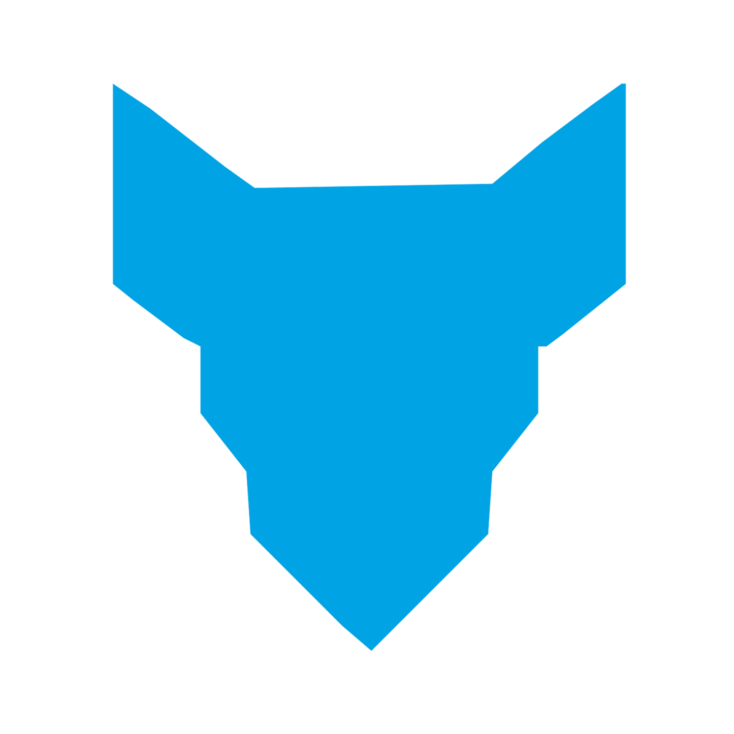 Robot Face Mask Logo #00a3e4