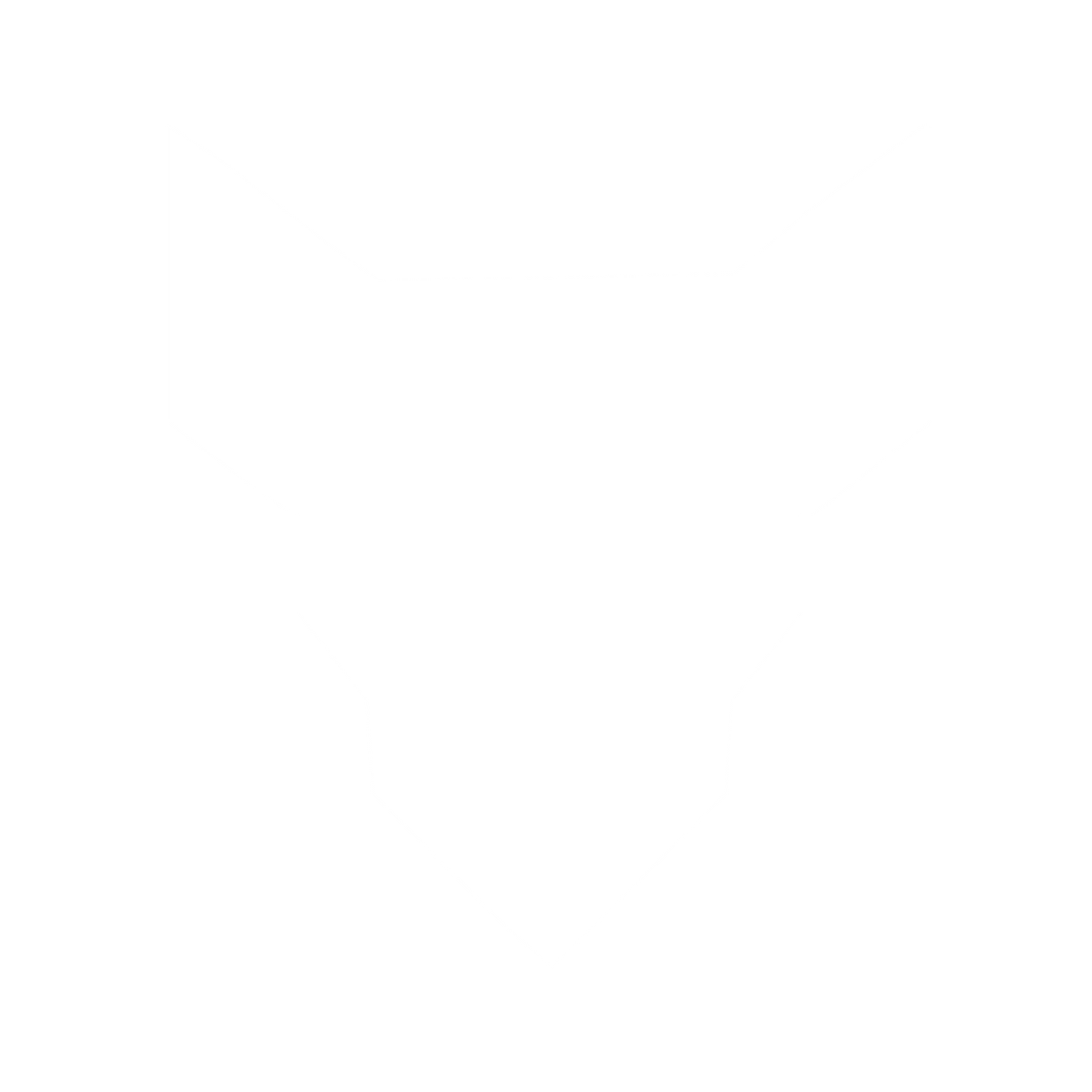 Robot Face Mask Logo #ffffff