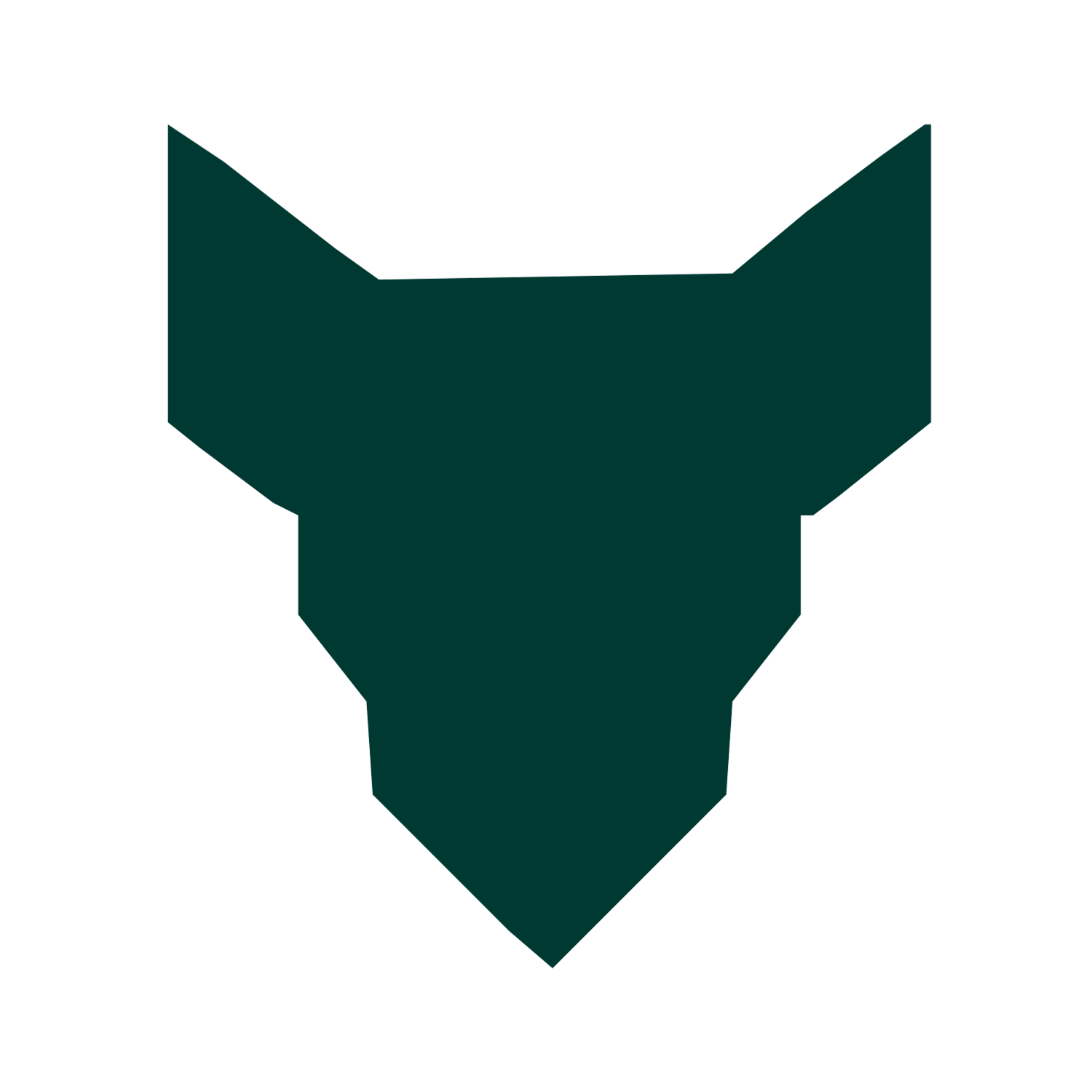 Robot Face Mask Logo #003932
