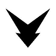 Downward Arrow Robot Logo