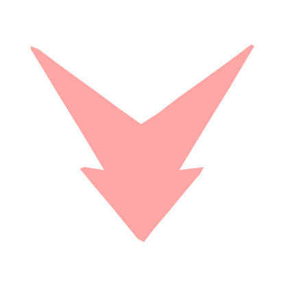 Downward Arrow Robot Logo #ffa6a6