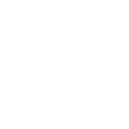 Downward Arrow Robot Logo #ffffff
