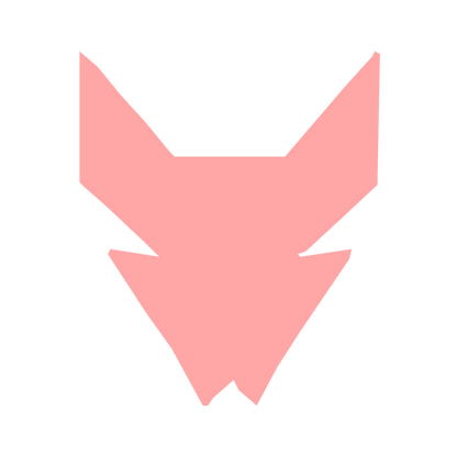 Robot Fox Mask Logo #ffa6a6