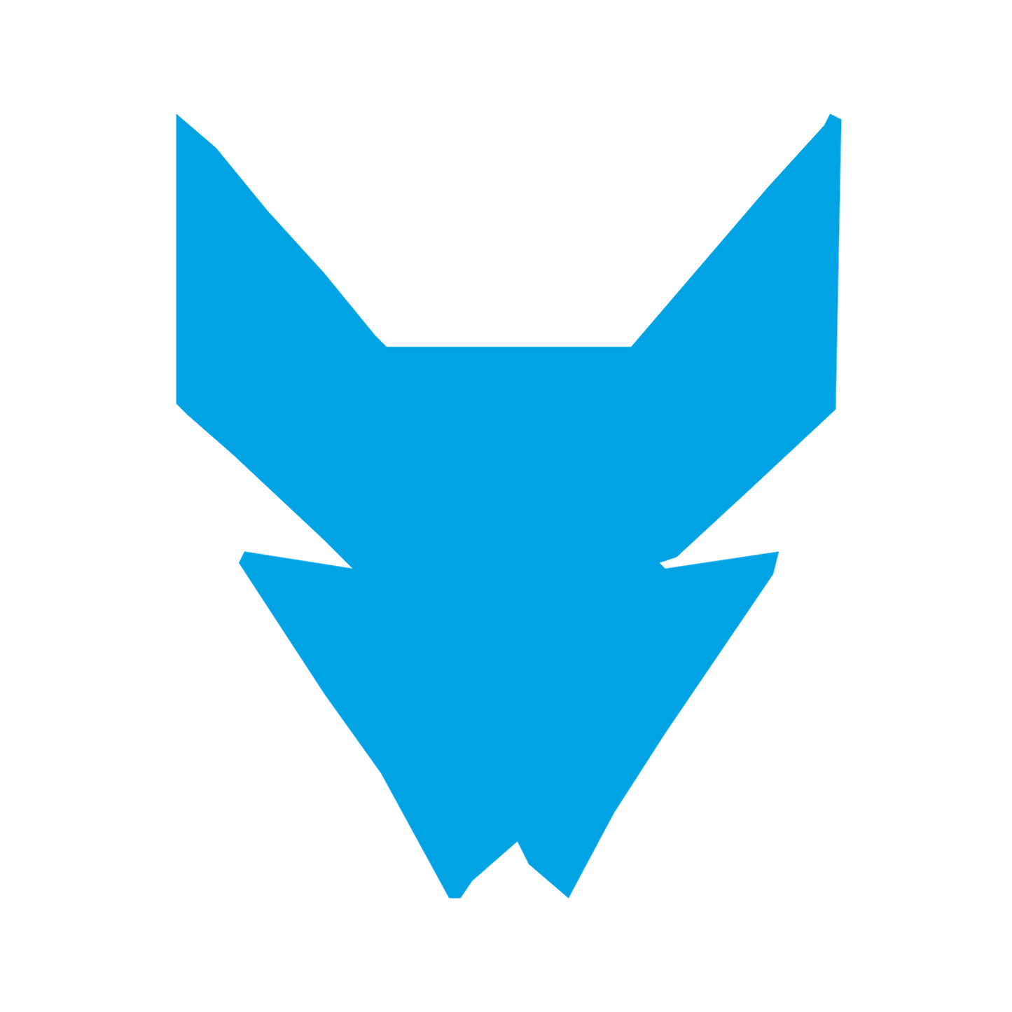 Robot Fox Mask Logo #00a3e4