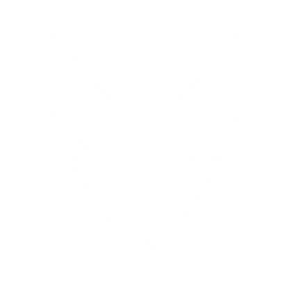 Robot Fox Mask Logo #ffffff