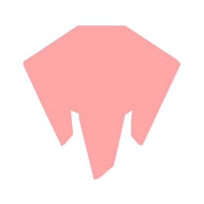 Robot Head Mask Logo #ffa6a6