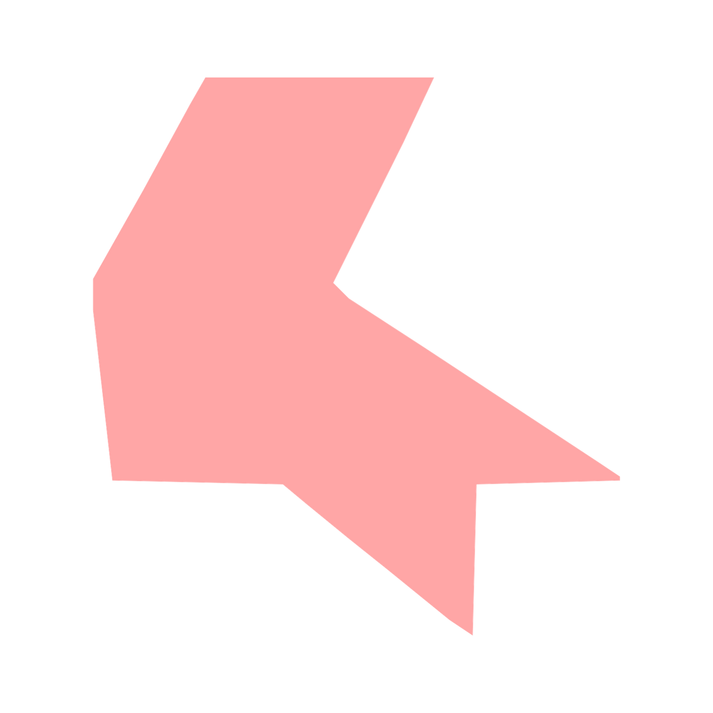 Arrow Block Robot Logo #ffa6a6