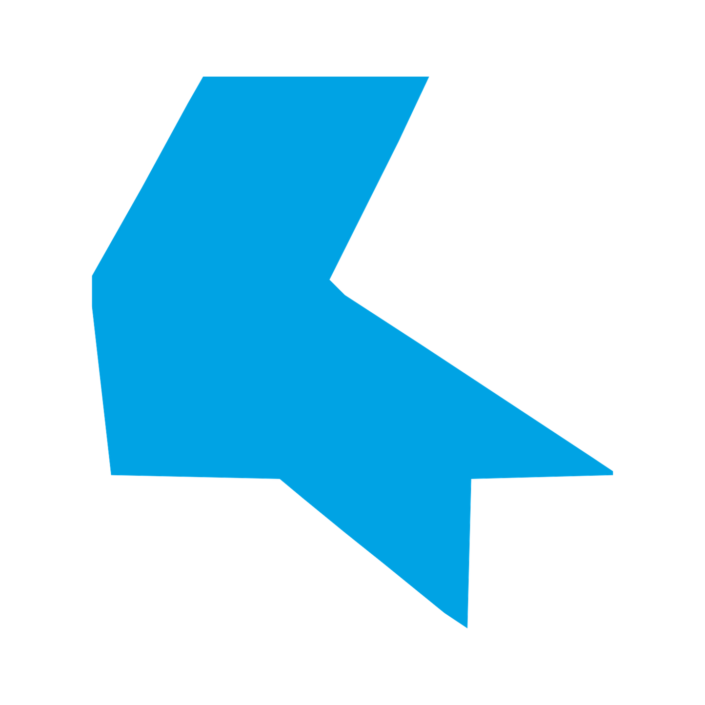 Arrow Block Robot Logo #00a3e4