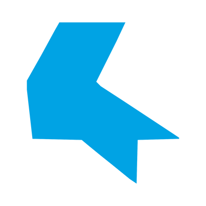 Arrow Block Robot Logo #00a3e4