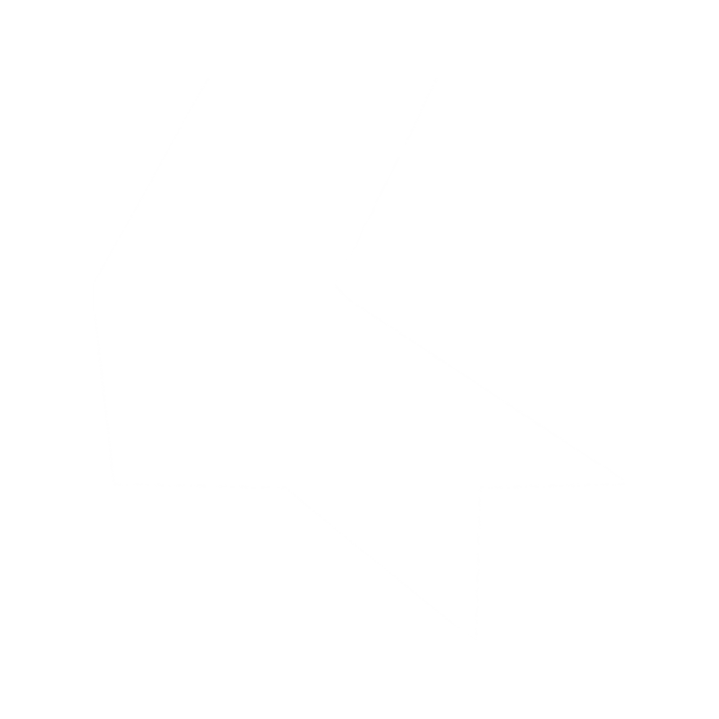Arrow Block Robot Logo #ffffff