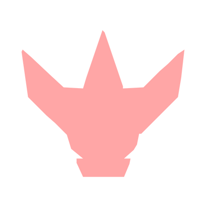 Robot Crown Emblem Logo #ffa6a6