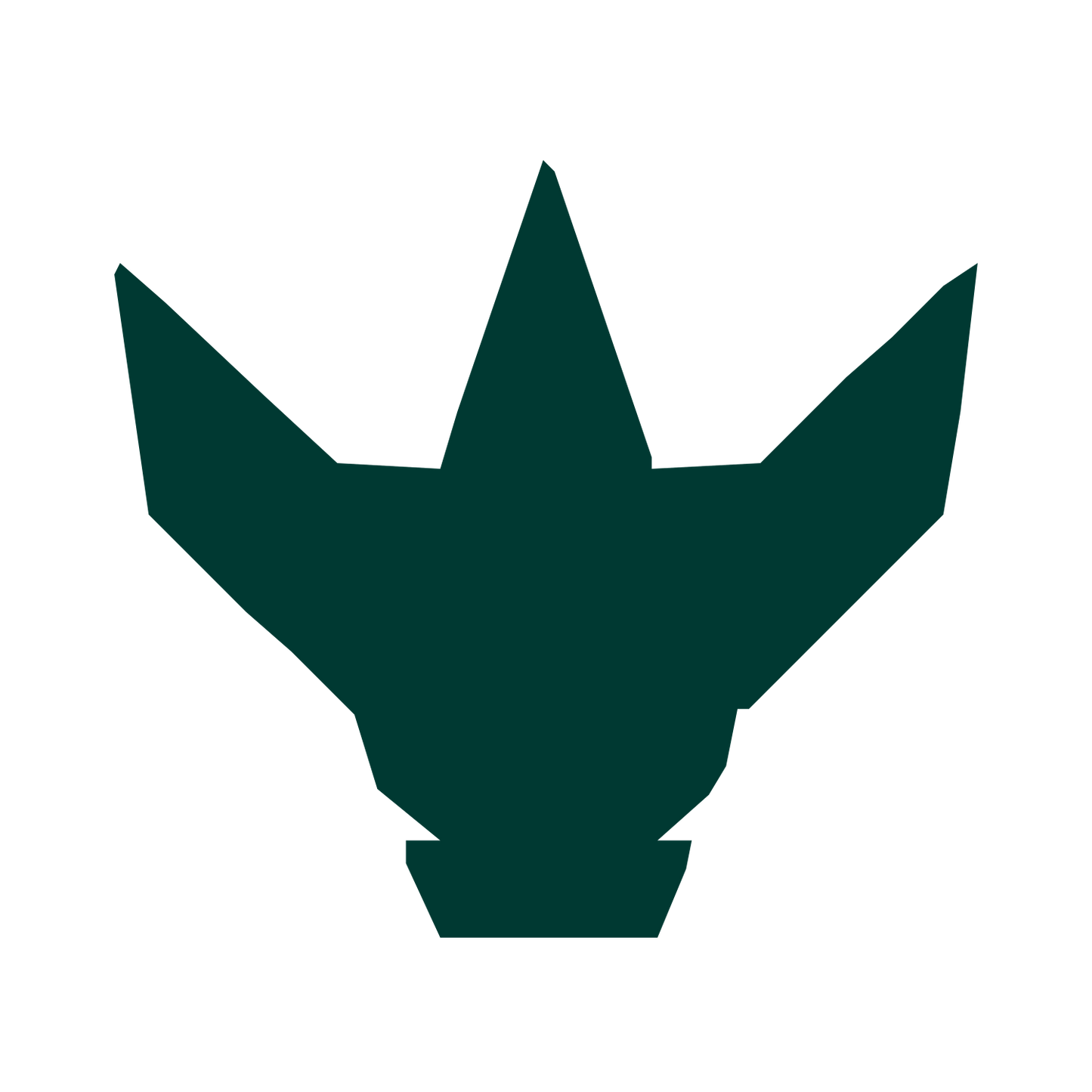Robot Crown Emblem Logo #003932