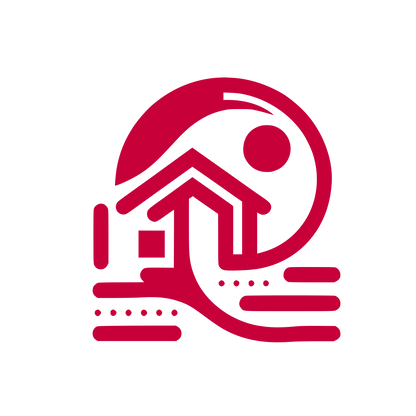 Line House Sun Logo #C70039