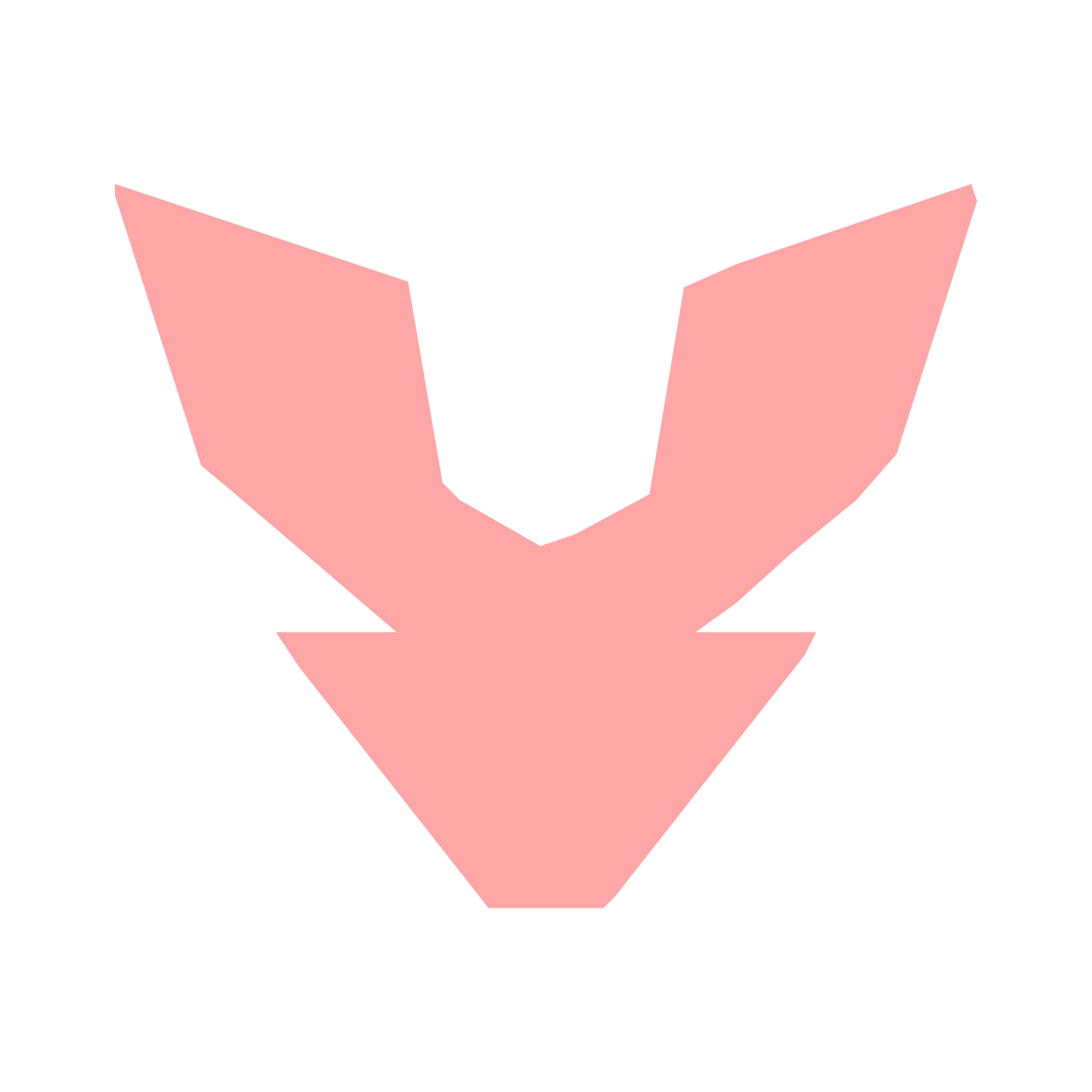 Robot Face Emblem Logo #ffa6a6