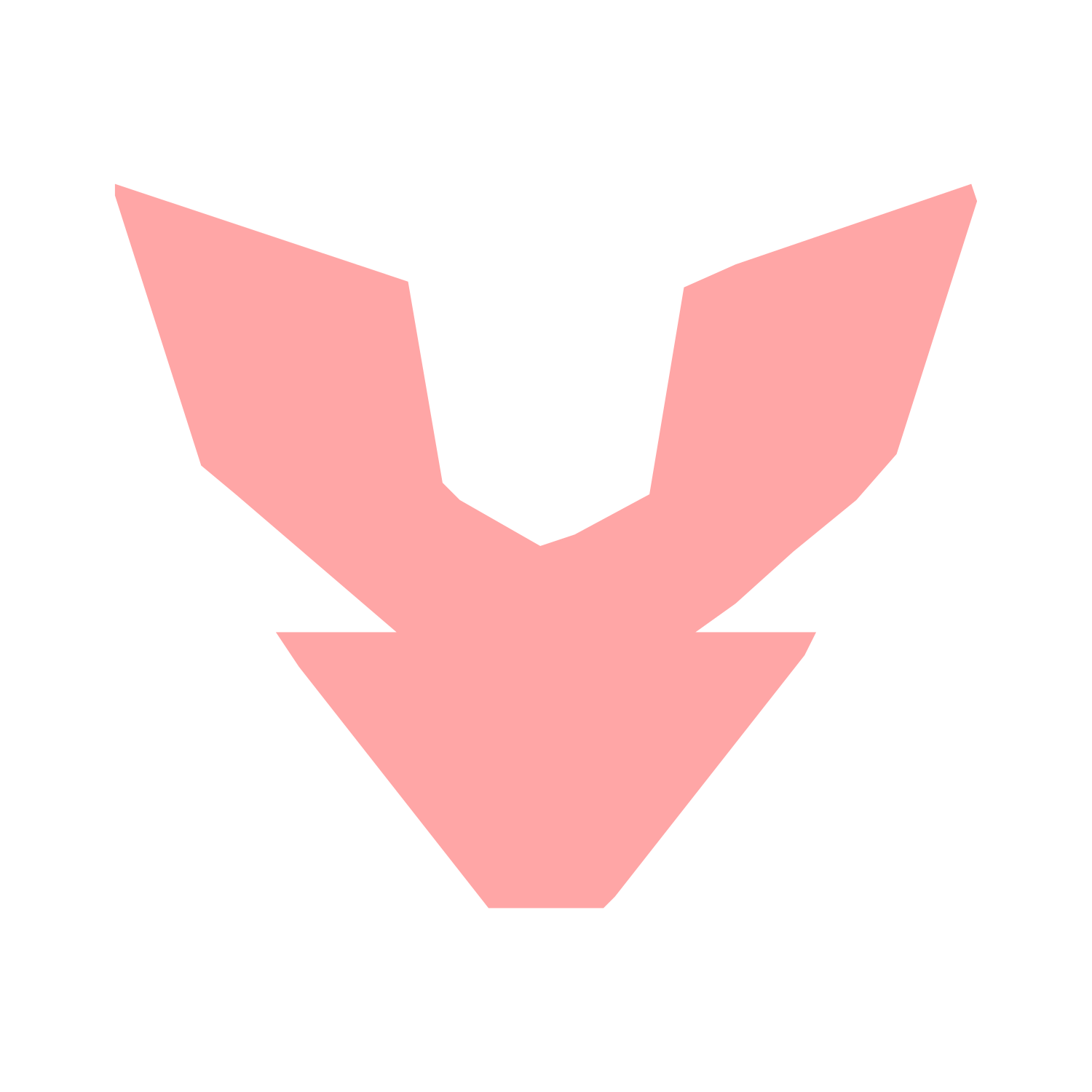 Robot Face Emblem Logo #ffa6a6