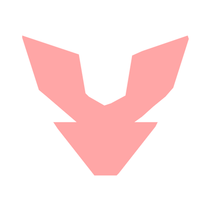 Robot Face Emblem Logo #ffa6a6